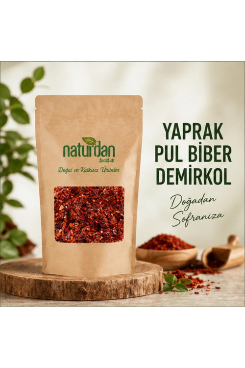 Yaprak Pul Biber Demirkol 250 Gr