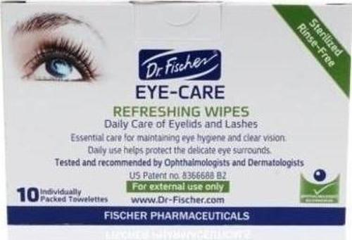 Dr.Fischer EyeCare Yetişkin Steril Göz Temizleme Mendili - 10'lu Seyahat Paketi