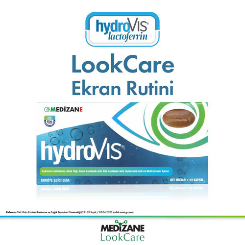 LookCare HydroVIS Lactoferrin Gıda Takviyesi - 30 Kapsül