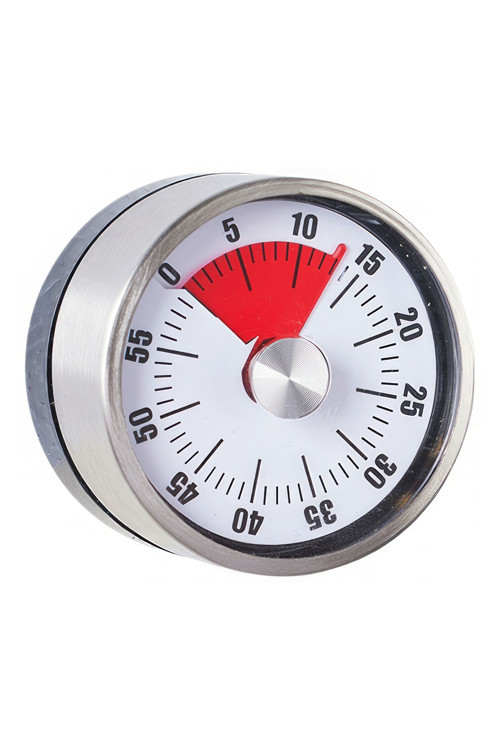 Gri Metal Mekanik Mıknatıslı Klasik Zilli Mutfak Zamanlayıcı Timer thr395by