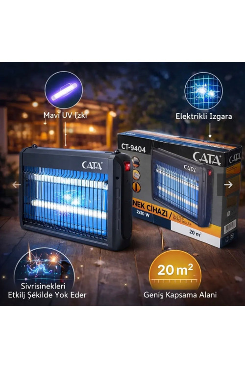 Ct-9404 Sinek Cihazı 2X10W Florasanli Mavi Işık