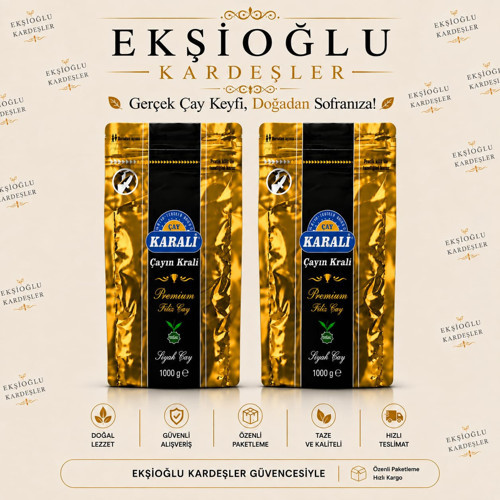 Karali Premium Filiz Siyah Çay 2 kg (2 x 1 kg)