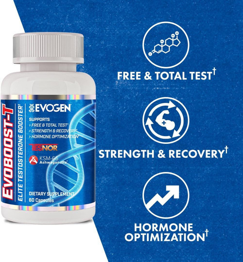 Evoboost-T Elite Testosterone Booster for Men 60 Caps