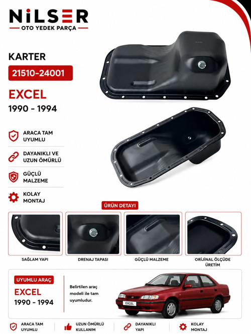 Hyundai Excel Yağ Karter 1990-1994