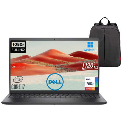 Vostro 3530 P20 Intel Core I7-1355U 16GB 2tb SSD 15.6" Fhd 120Hz Windows 11 Pro Taşınabilir Bilgisayar (Çanta Hediyeli)