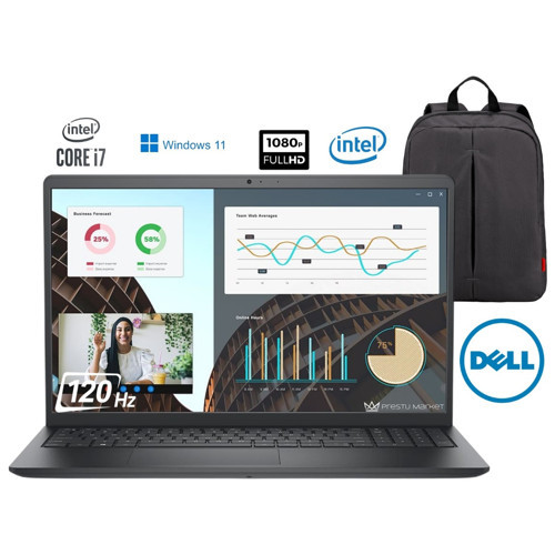Vostro 3530 P8 Intel Core I7-1355U 32GB 1tb SSD 15.6" Fhd 120Hz Windows 11 Pro Taşınabilir Bilgisayar (Çanta Hediyeli)