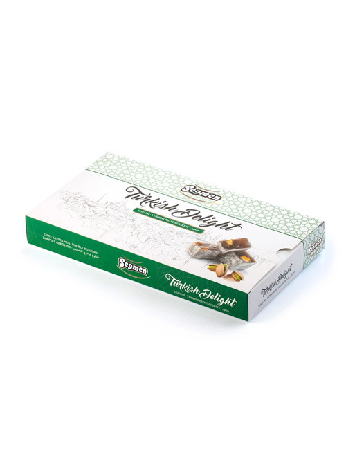 Çifte Kavrulmuş Fıstıklı Lokum Kutu 500g