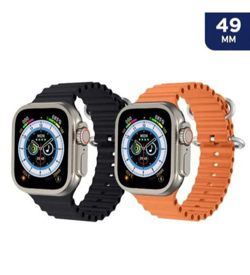 V9 Ultra 2 47mm Akıllı Saat Sesli Görüşme Özellikli Yedek Kordonlu Süper Amoled Ekran (Siyah)