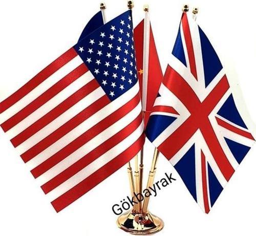 Gold Beşli Masa Bayrağı