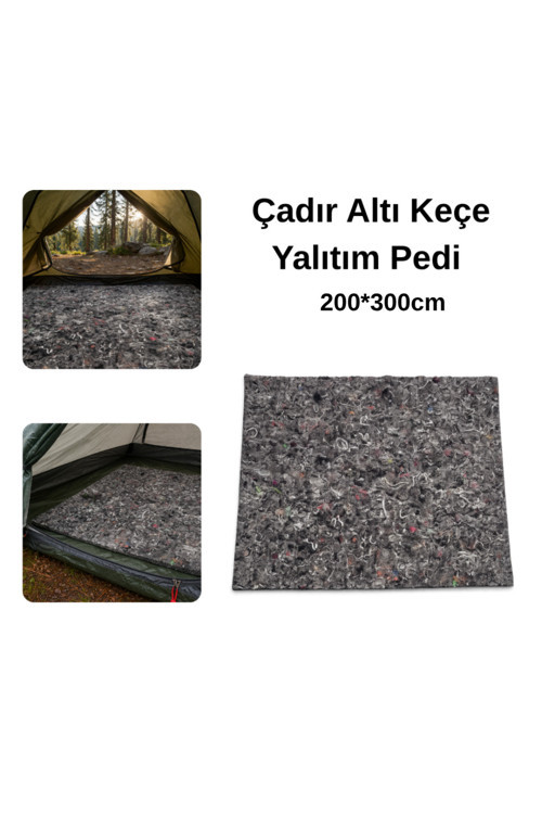 Çadır Altı Keçe Yalıtım Pedi Isı Ve Nem Koruyucu Kamp Piknik Ve Doğa Kullanımı 200*300Cm