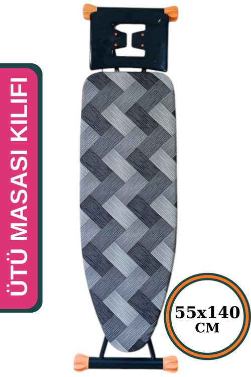 Keçeli Ütü Masası Kılıfı 55x140 cm Büzdürmeli İpli Stoperli AURA