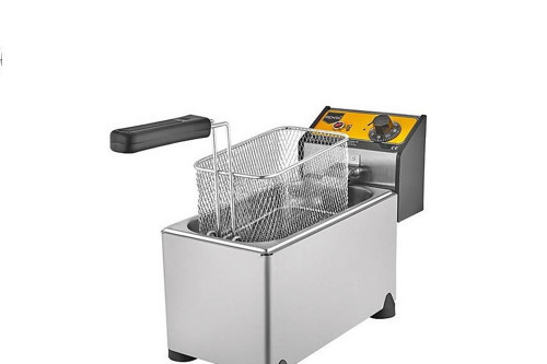 R90 3 Litre Kapaklı Elektrikli Fritöz Paslanmaz Sanayi Tipi Fritöz Makinesi & Patates Kızartması Makinesi & Endüstriyel Büfe Tipi
