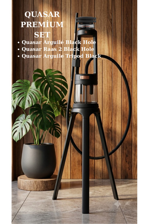 Premium Nargile Seti Black