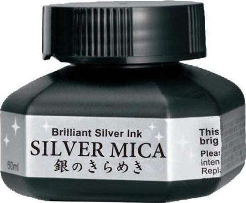 Silver Mica Metalik Gümüş Mürekkep 60 ml.
