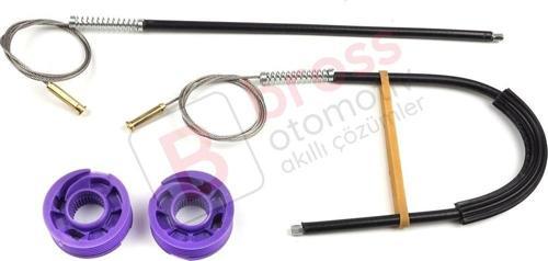 Audi A3 S3 MK3 8V 2012-2021 4/5 Kapı İçin Elektrikli Arka Sol veya Sağ Cam Kriko Tamir Seti