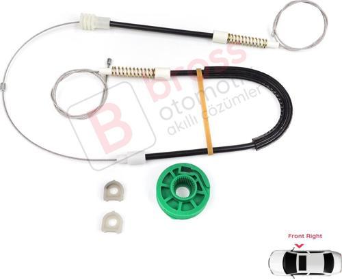 Audi A6 C4 4A 1994-1998 100 C4 4A 4/5 Kapı 4A0837462 İçin Elektrikli Ön Sağ Cam Kriko Tamir Seti