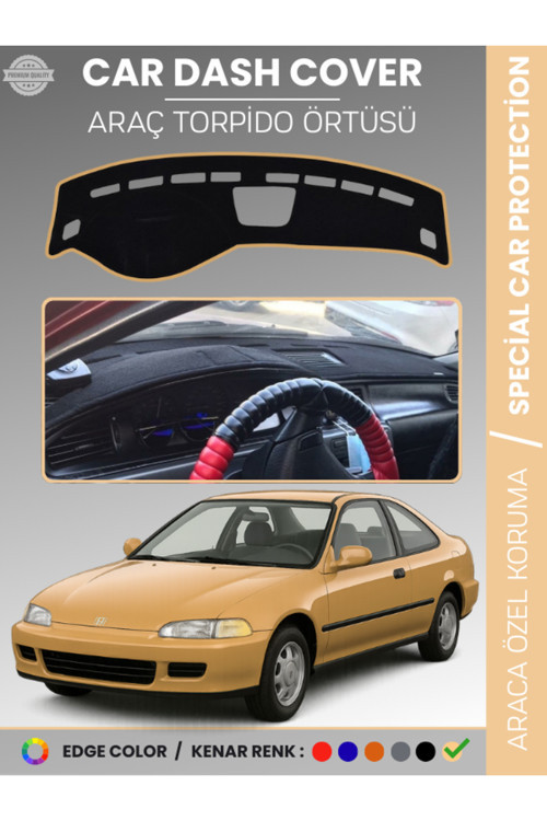 Honda Cıvıc (1994-2000) Torpido Örtüsü Ön Panel Torpido Koruma Tam Uyum Çatlamayı Önler Kolay Montaj