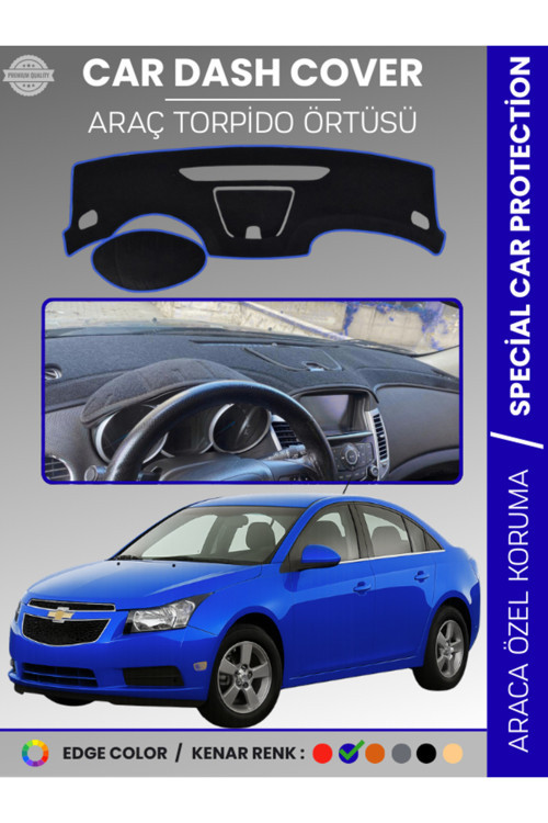 Chevrolet Cruze (2008-2011) Torpido Örtüsü Ön Göğüs Torpido Koruma Tam Uyum Kaymaz Hızlı Montaj