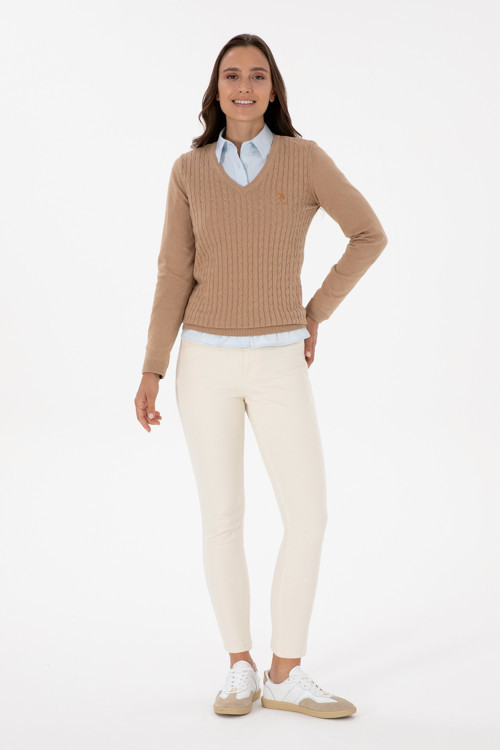 Kadın Taş Slim High Waist Fit Jean Pantolon 50315756-VR049