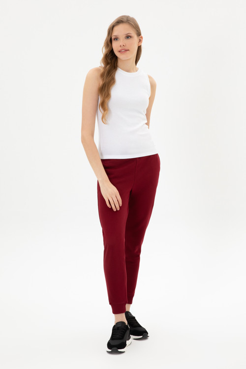 Kadın Bordo Jogger Eşofman Altı 50307759-VR014
