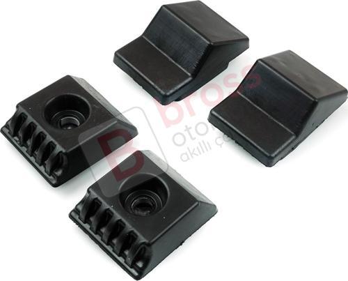 Mercedes W124 A124 C124 için Arka Bagaj Alt Üst Takoz 4 lü Seti 1247580044 1247580144A