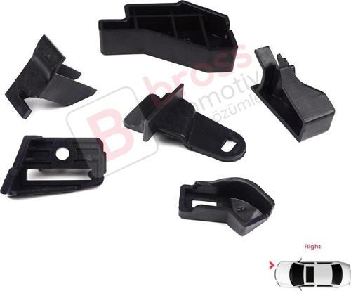 Nissan Qashqai MK2 J11 2013-2021 260104EH0A İçin Sağ Ön Far Ayak Tamir Seti 