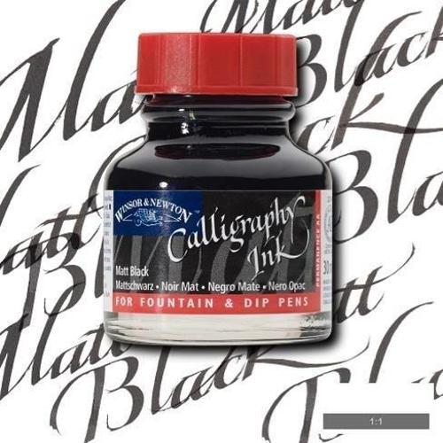 Kaligrafi Mürekkebi 30 ml. MATT BLACK