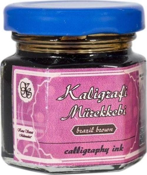 Koza Kaligrafi Mürekkebi KAHVE (BRASIL BROWN) 40cc.