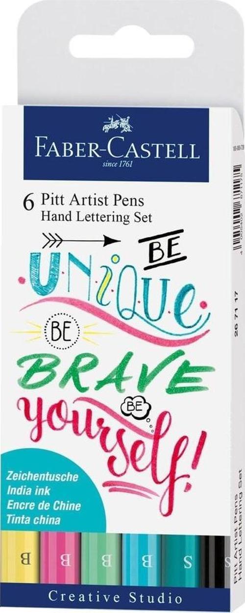 Faber-Castell Pitt Kaligrafi Seti Pastel 6'lı 267116