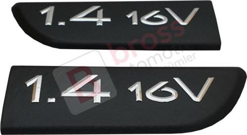 Renault Megane MK2 Scenic MK2 için 2 Parça 1.4 16V Monogram Amblemi Yazısı 8200209128