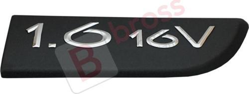 Renault Megane MK2 Scenic MK2 için Sağ Taraf Siyah 1.6 16V Monogram Amblemi Yazısı 8200209130