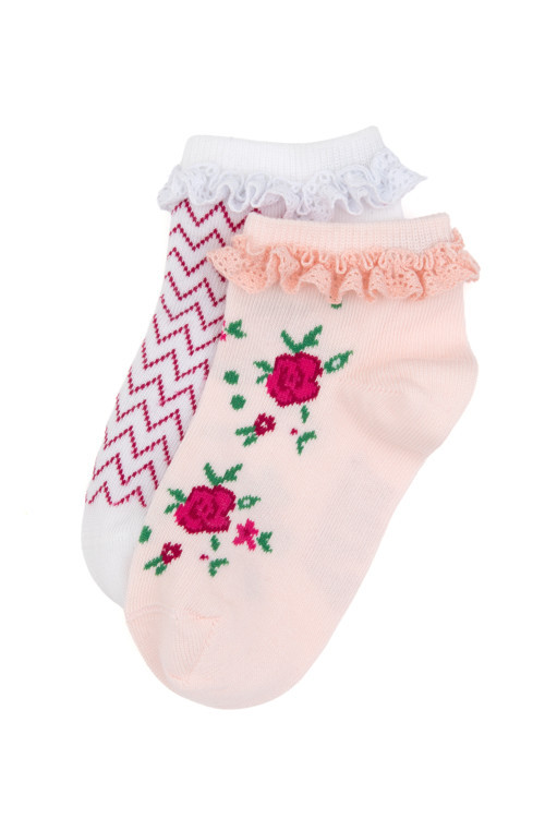 Kız Çocuk Pembe 2'li Soket Çorap 50318060-VR041