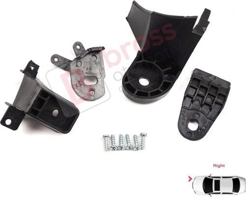 Renault Symbol MK3 Makyajlı Kasa 2017-On 260102037R İçin Sağ Ön Far Ayak Tamir Seti 