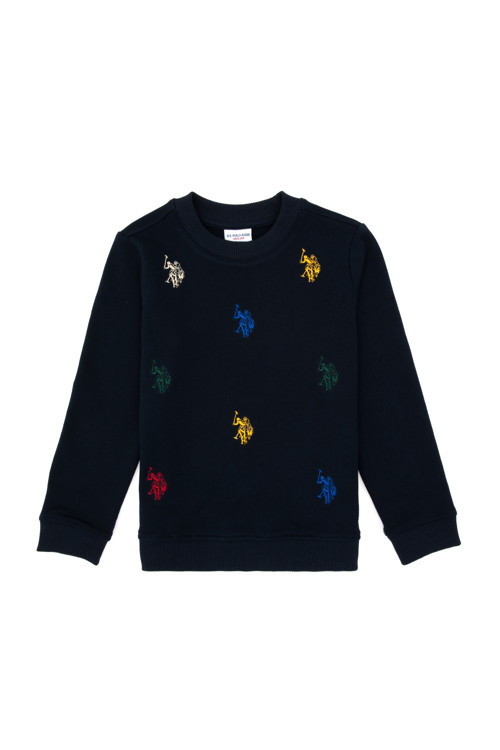 Erkek Çocuk Lacivert Bisiklet Yaka Sweatshirt 50316501-VR033