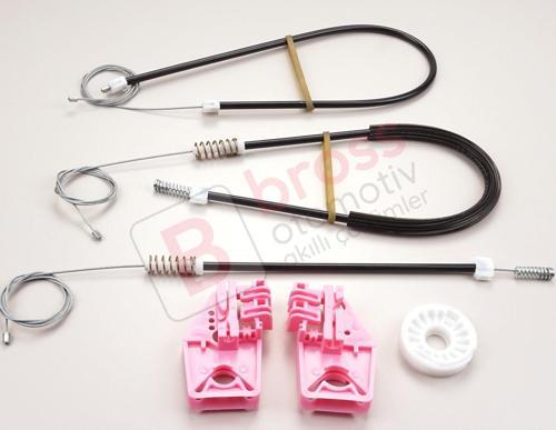 Skoda Superb MK2 B6 3T4 3T5 2008-2015 5-Kapı 3T0837401 İçin Elektrikli Ön Sol Cam Kriko Tamir Seti