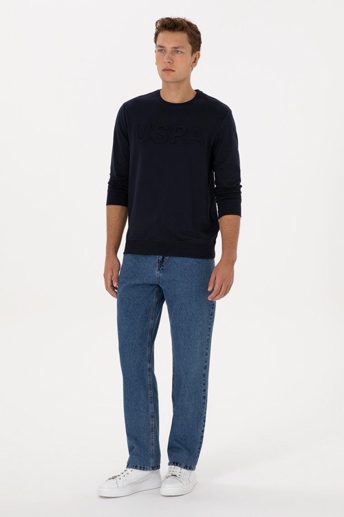 Erkek Mavi Loose Fit Jean Pantolon 50316575-DN0022