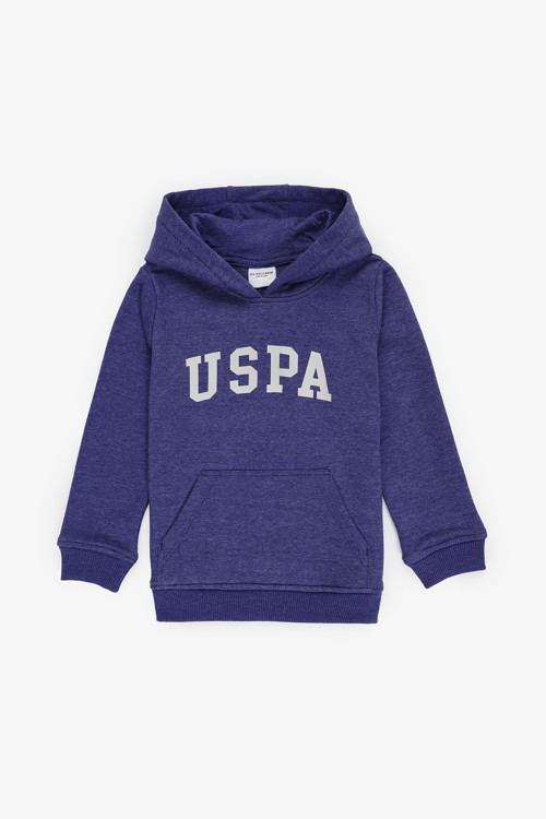 Erkek Çocuk Mor Kapüşonlu Basic Sweatshirt 50314005-VR038
