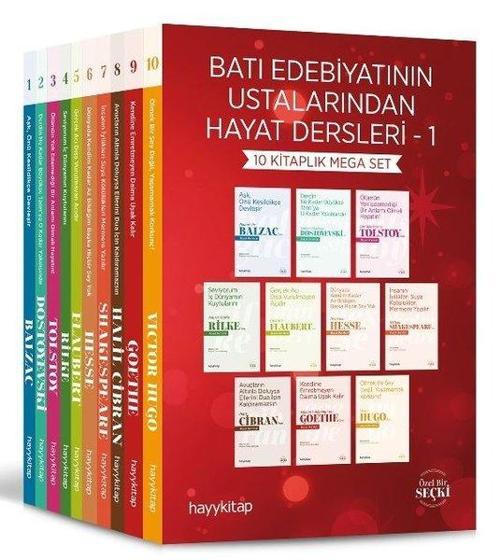 Batı Edebiyatının Ustalarından Hayat Dersleri 1 - 10 Kitaplık Mega Set