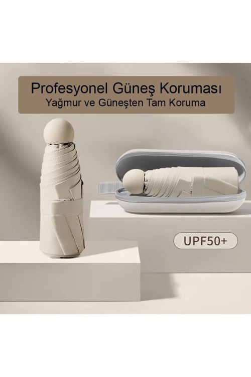 Özel Kılıflı Taşıması Kolay Şık Tasarım Yer Kaplamayan Farklı Renk Seçenekli Pratik Şemsiye Güneşlik