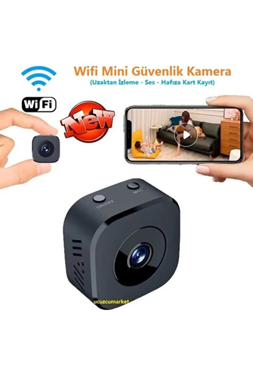 Kablosuz Mini Wifi Kamera - Cepten Uzaktan Canlı İzleme, Sesli Dinleme & Hafıza Kartlı Güvenlik Kamerası
