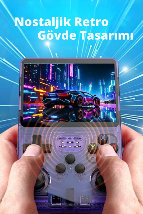 Retro El Oyun Konsolu - 15.000 + Oyun 64GB HD Ekran Yeni Nesil Taşınabilir El Atarisi