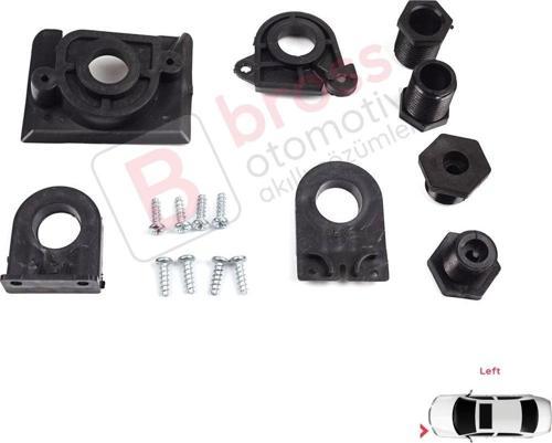 VW Jetta MK6 A6 5C6 2010-2018 5C7998225 İçin Sol Ön Far Ayak Tamir Seti 