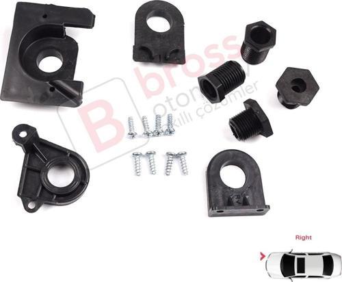 VW Jetta MK6 A6 5C6 2010-2018 5C7998226 İçin Sağ Ön Far Ayak Tamir Seti 