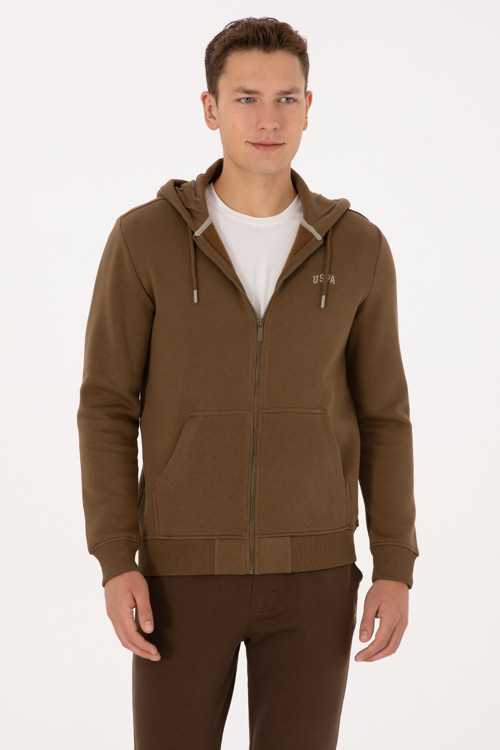 Erkek Regular Fit Haki Şardonlu Örme Hırka 50313755-VR027