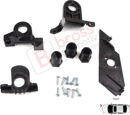 VW Passat 3C B7 362 365 2011-2014 3AA998226 İçin Sağ Ön Far Ayak Tamir Seti 