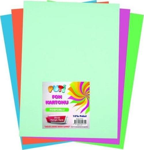Fon Kartonu 25x35 cm. 10'lu KARIŞIK RENK