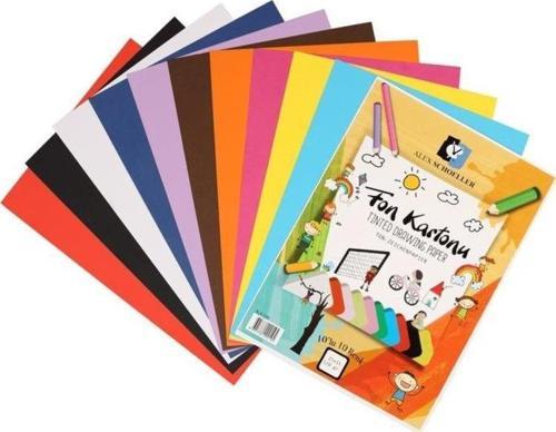 Kolej Fon Kartonu 25x35 cm 10 Renk 120 gr