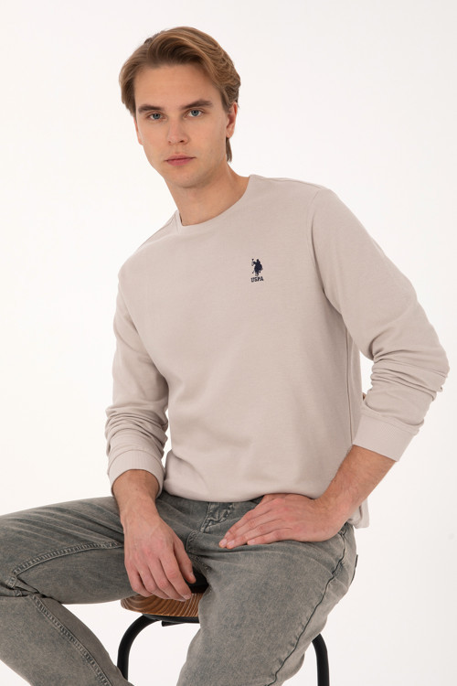 Erkek Regular Fit Bisiklet Yaka Taş Sweatshirt 50310310-VR049