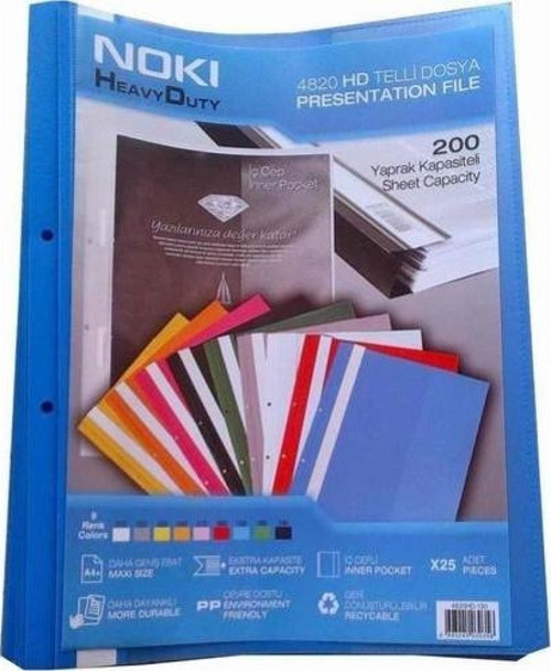 Hd Telli Dosya25 Li Mavi