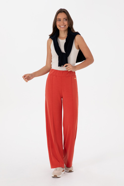 Kadın Kiremit Modal Karışımlı Loose Fit Eşofman Altı 50307761-VR026